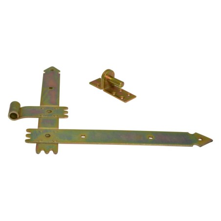 Zawias drzwiowy kątowy ocynkowany 400mm 2 sztuki