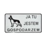 Tablica 15x29cm ja tu jestem gospodarzem