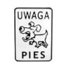 Tablica 15x20cm uwaga pies