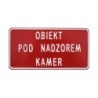 Tablica 15x29cm obiekt pod nadzorem kamer