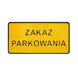 Tablica 15x29cm zakaz parkowania