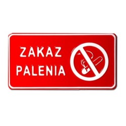 Tablica 15x29cm zakaz palenia