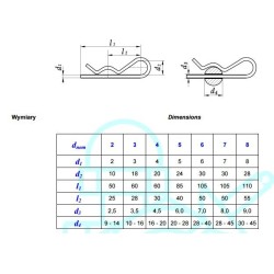 Zawleczka rolnicza 7mm