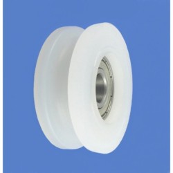 Rolka z tworzywa 45mm łożyskowana, na linkę c45/6ł