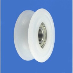 Rolka z tworzywa 45mm łożyskowana, na linkę c45/10ł
