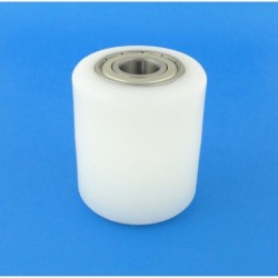 Rolka z tworzywa 70x80mm łożyskowana, do paleciaka r-70-80