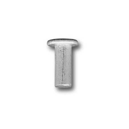 Nit aluminiowy pełny z łbem walcowym 3.0x25 mm