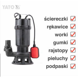Pompa do ścieków 750w z rozdrabniaczem