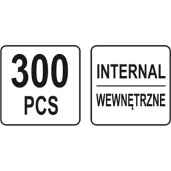 Zestaw pierścieni segera wewnętrznych 300szt