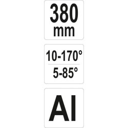 Kątomierz aluminiowy 10-170
