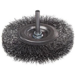 Szczotka tarczowa drut stalowy trzpień 6mm fi50mm