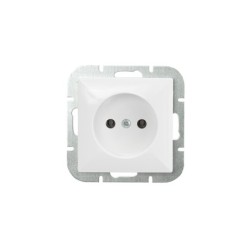 Perła gniazdo pojedyncze p/t b/u białe