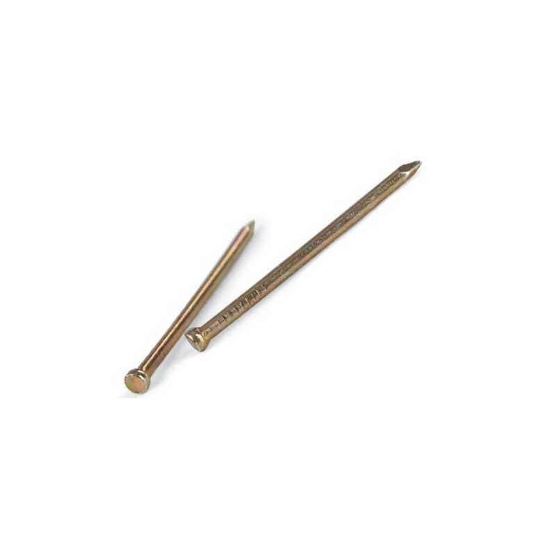 Gwoździe stolarskie zp 2.2x50mm op-5kg ocynkowane na żółto