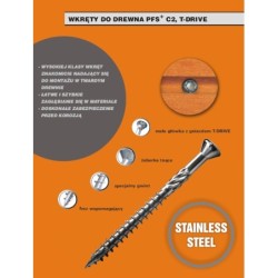 Wkręt do drewna twardego tropic c2 5x70mm t25