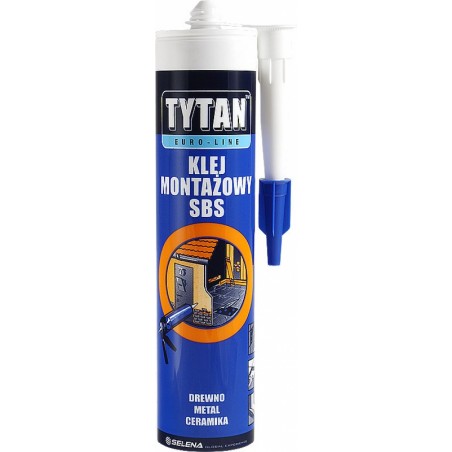 Klej montażowy 280ml tytan euro-line