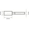 Ściernica trzpieniowa ekw 60 l v1 20x20x6