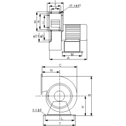 Wentylator wbn-150/3 1f