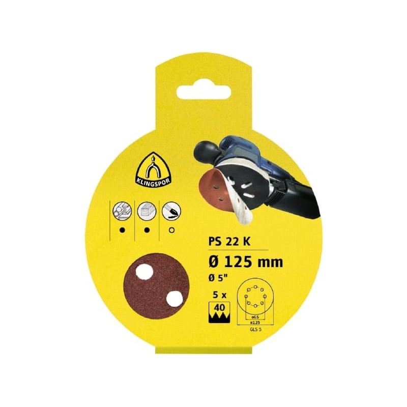 Krążek przyczepny 125mm ps22k gls5 gr.40 kpl.5szt 241614