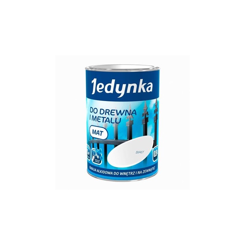 Emalia alkidowa do drewna i metalu niebieska 0,9l