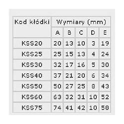 Kłódka żeliwna, zatrzaskowa kss60 - 3 klucze