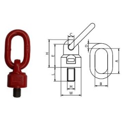 Śruba z uchem obrotowo uchylnym wsi m24x30mm 3.15t