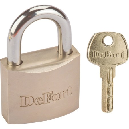 Kłódka mosiężna niklowana 60mm 3 klucze
