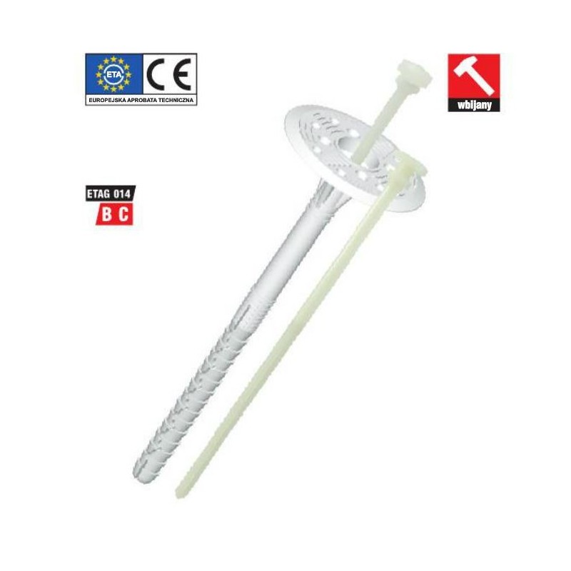 Kołek do izolacji trzpień z tworzywa lfn 10x140mm