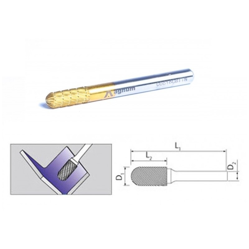 Frez palcowy 6mm c0616/cbt