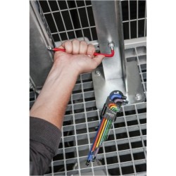Klucze sześciokątne 1.5-10mm 9 sztuk kolorowe