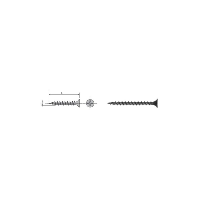 Wkręt gips drewno fosfatyzowany 3.5x25mm