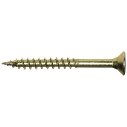 Wkręt do drewna ocynk żółty niepełny gwint fhd 6.0x70mm