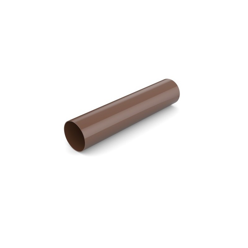 Rura spustowa 90mm 3m brąz