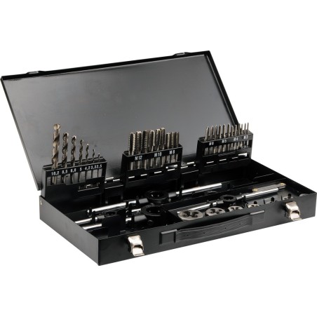 Zestaw gwintowników i narzynek 44 sztuk