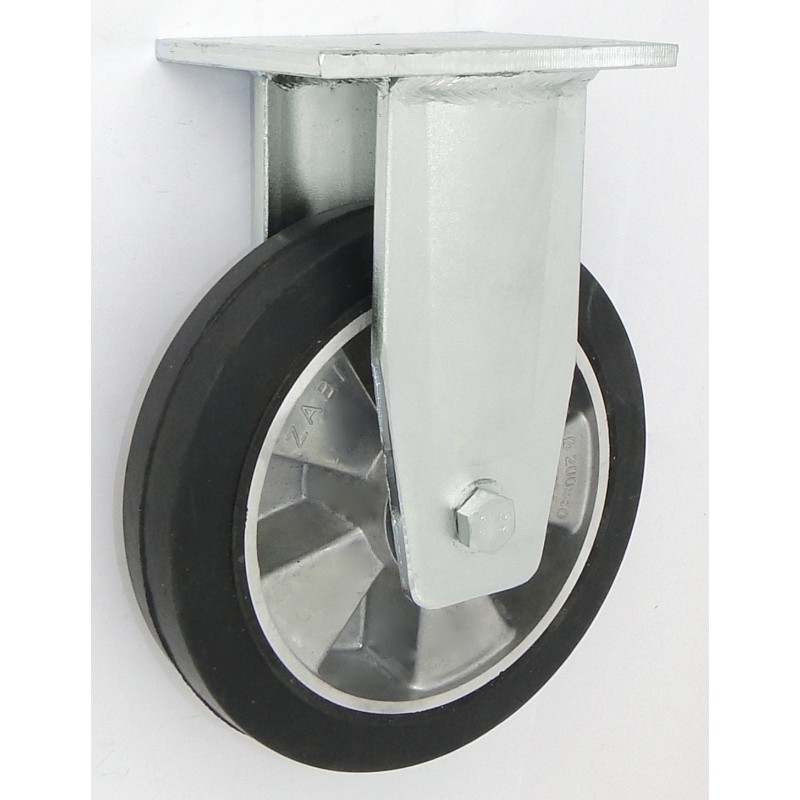 Koło aluminium-guma 200mm obudowa stała spawana a63gd