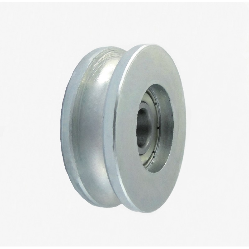 Rolka metalowa 44mm łożyskowana, na linkę cm44/8ł