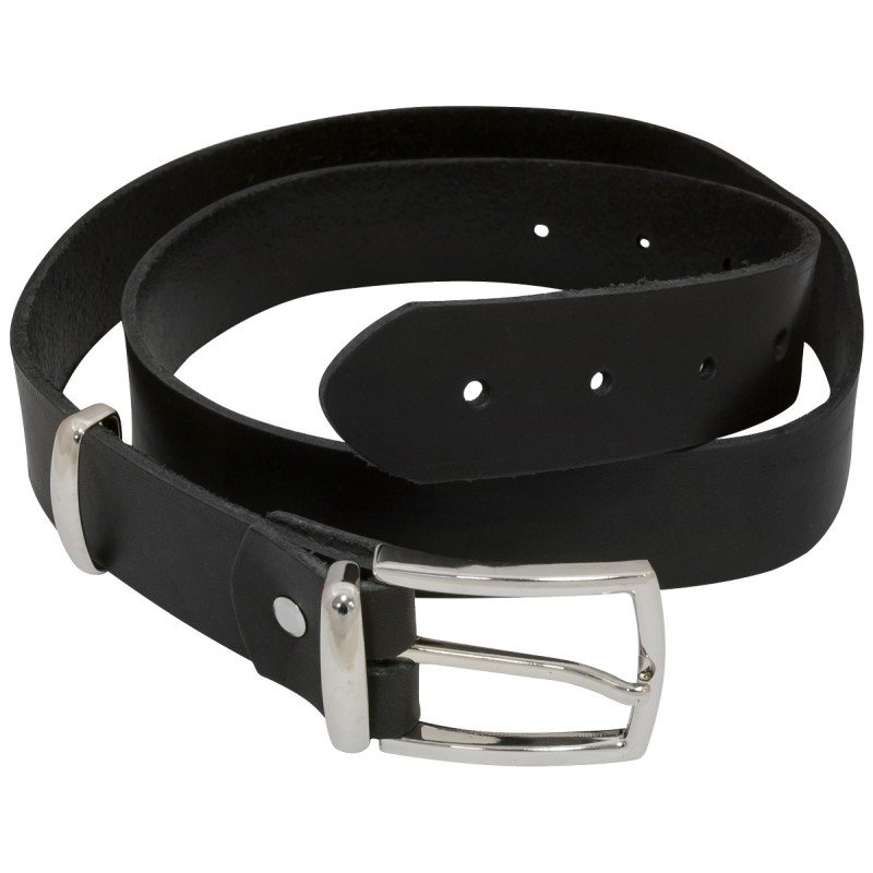 Pas skórzany rocker black