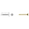 Wkręt do drewna ocynk żółty pełny gwint fhd 4.0x12mm