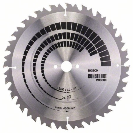 Piła tarczowa t construct wood 350x3,2x30/24