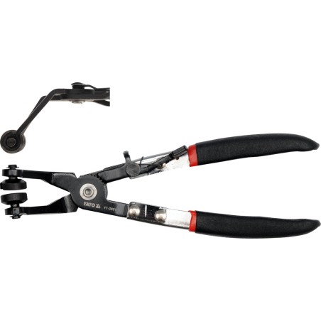 Szczypce wygięte do opasek rozprężnych