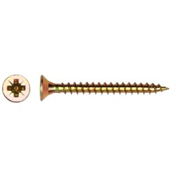 Wkręt do drewna ocynk żółty pełny gwint fhd 3.0x35mm
