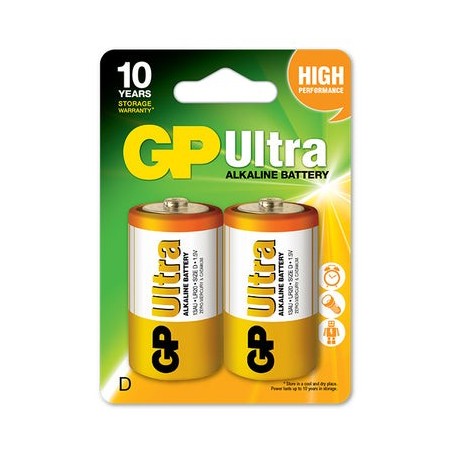 Bateria ultra+ alkaline lr20 1.5v 2sz