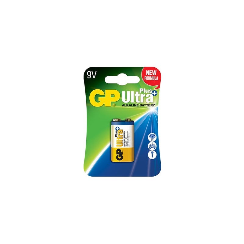 Bateria ultra+ alkaline 9v 6lf22