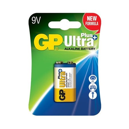 Bateria ultra+ alkaline 9v 6lf22