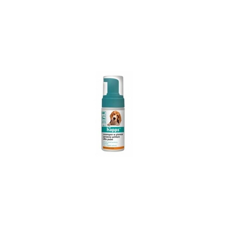 Szampon przeciw pchłom dla psów happs, w piance 100ml