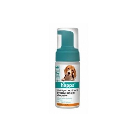 Szampon przeciw pchłom dla psów happs, w piance 100ml