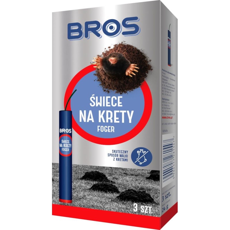 Świece na krety 3szt foger