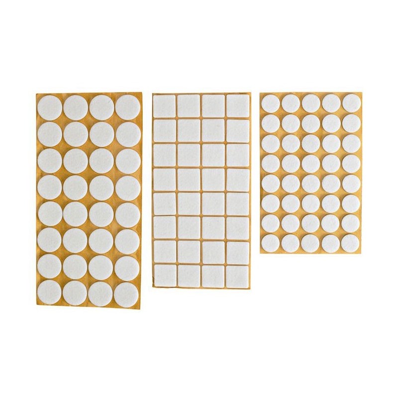 Podkładka filcowa blister biała 40x40mm - 4szt