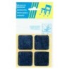 Podkładka filcowa blister biała 40x40mm - 4szt
