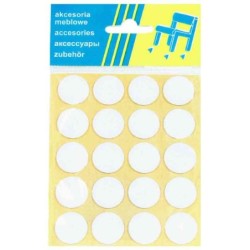 Podkładka filcowa blister biała fi 20mm - 20szt