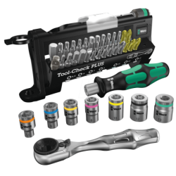 Zestaw grzechota, bity, klucze nasadowe i rękojeści